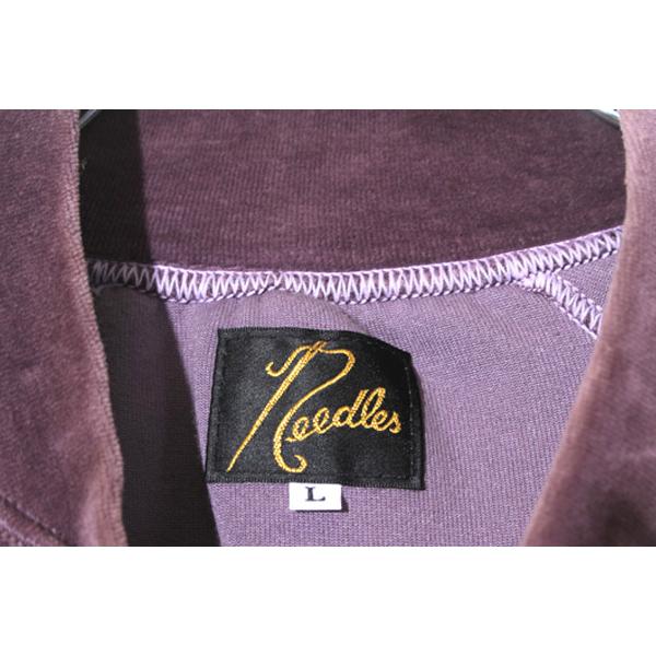 L 2022AW NEEDLES ニードルズ Track Jacket C/Pe Velour ベロア トラックジャケット Large Purple  パープル LQ234 /● メンズ