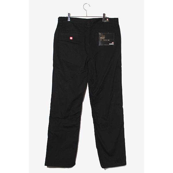 未使用品 ELEMENT エレメント UNION PANT ユニオンパンツ ロゴ刺繍 ジップフライ テーパードパンツ 34 BLACK ブラック AE029-M70 /◆ メン｜vectorpremium｜02