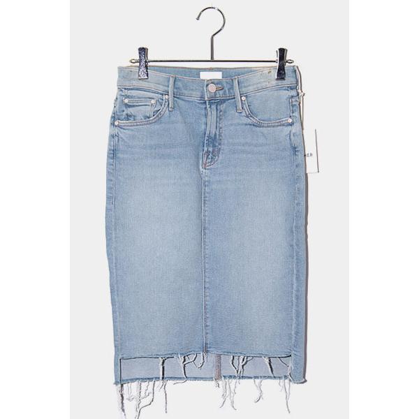 マザー-mother-THE PEG STEP FRAY-タイトデニムスカート 
