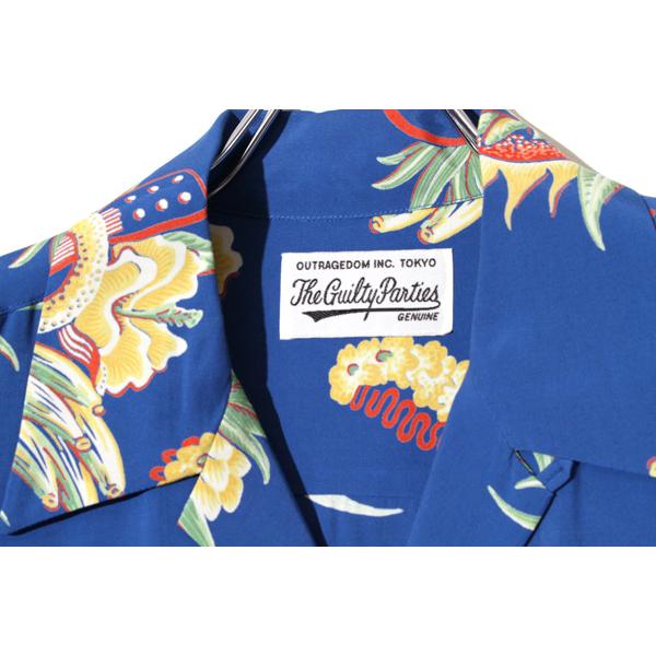 WACKO MARIA ワコマリア SIZE:L JAMAICA FLOWER S/S HAWAIIAN SHIRT ジャマイカ フラワー 半袖ハワイアンシャツ BLUE ブルー /● メンズ｜vectorpremium｜03