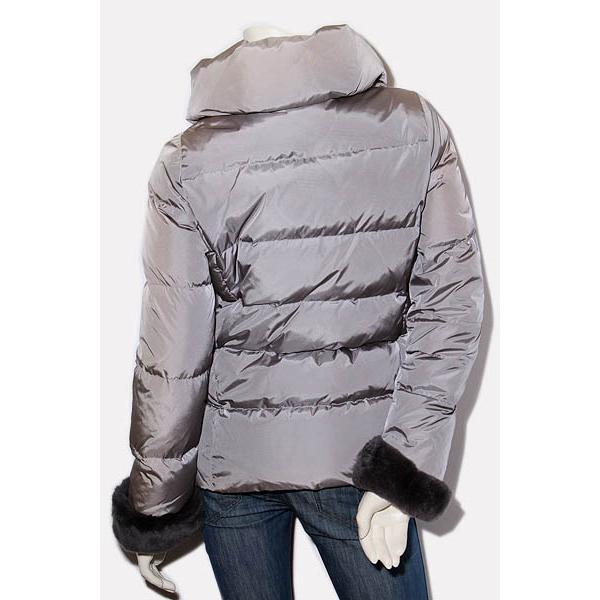 SHIPS シップス レッキスファー ハイカラー ショート ダウンジャケット  