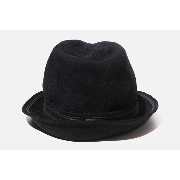 JACQUES LE CORRE ジャックルコー 中折れ ハット 帽子 BLACK