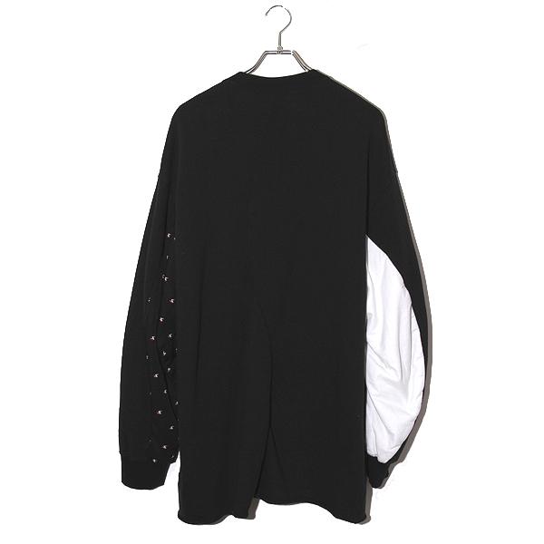 UNDERCOVERISM アンダーカバーイズム 袖下切替ユガミパッカリングSWEAT 