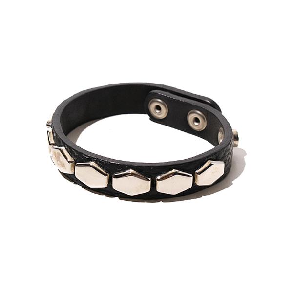 UNDERCOVER アンダーカバー HEXAGON STUDS LEATHER BRACELET UNDERCOVER アンダーカバー HEXAGON STUDS LEATHER BRACELET