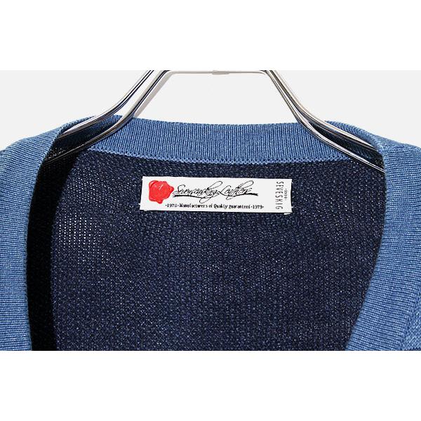 SEVESKIG セヴシグ CRAZY CARDIGAN クレイジー コットン ニット 