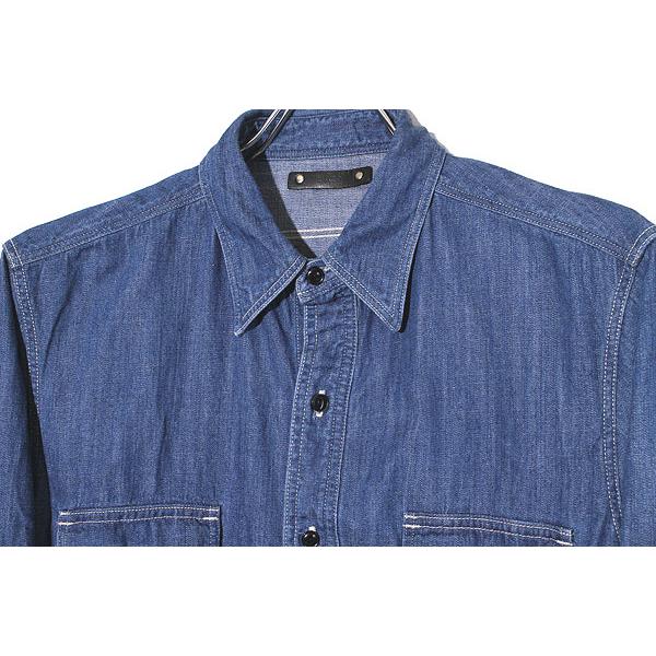 MINEDENIM マインデニム Denim Military Work Shirt デニム ミリタリー 