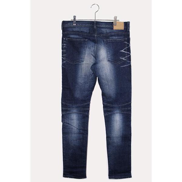 SOPHNET. ソフネット DAMAGED STRETCH DENIM SKINNY BIKER PANT 