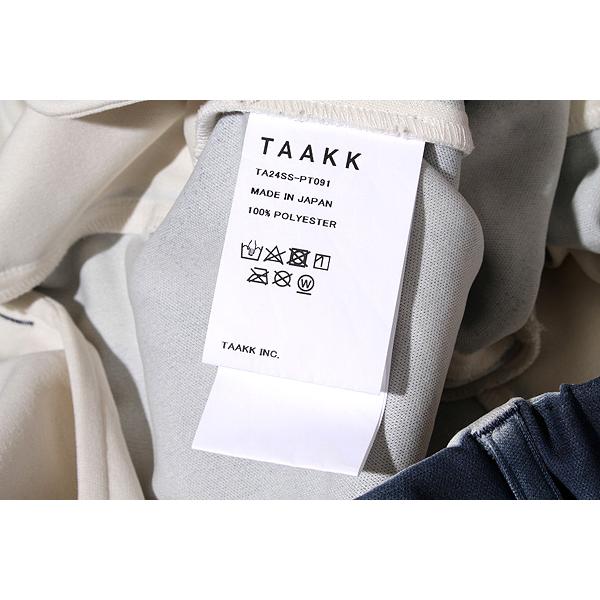 2024SS TAAKK ターク LEATHER COATING JERSEY EASY TROUSERS