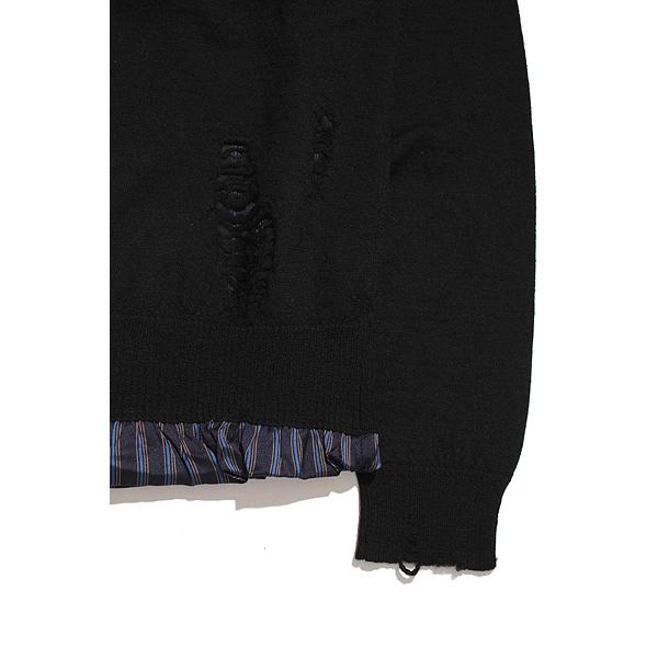   ブラック セーター M YONETOMI NEW BAISC (ヨネトミ ニューベーシック) 95-234-014