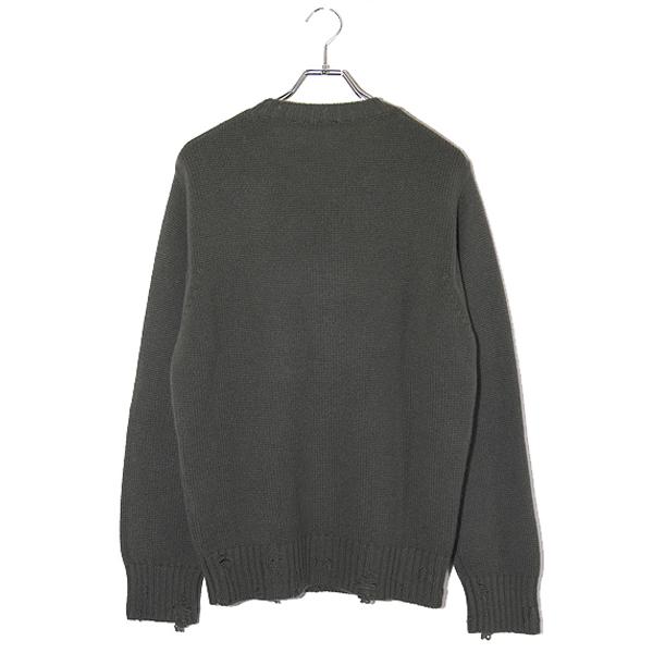 CANESSA カネッサ KARL ROUND NECK KNIT ダメージ加工 カシミヤ 