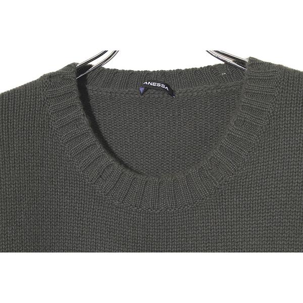 CANESSA カネッサ KARL ROUND NECK KNIT ダメージ加工 カシミヤ 