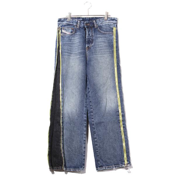 DIESEL ストレートジーンズ サイドジップ D-Rise-Zip DIESEL ディーゼル D-RISE-ZIP-S-J ストレート ジーンズ サイド