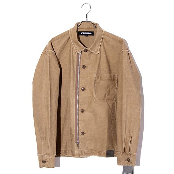未使用品 2025SS NEIGHBORHOOD ネイバーフッド UNTRIMMED ZIP SHIRT LS 