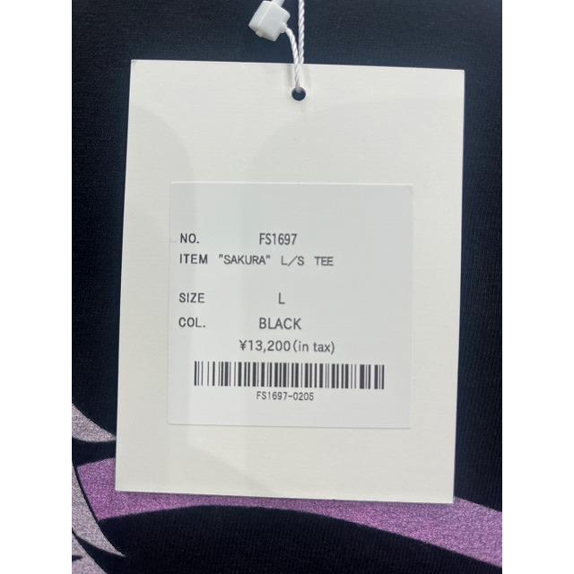 L 未使用品 2025SS F-LAGSTUF-F × NARUTO フラグスタフ SAKURA L/S TEE