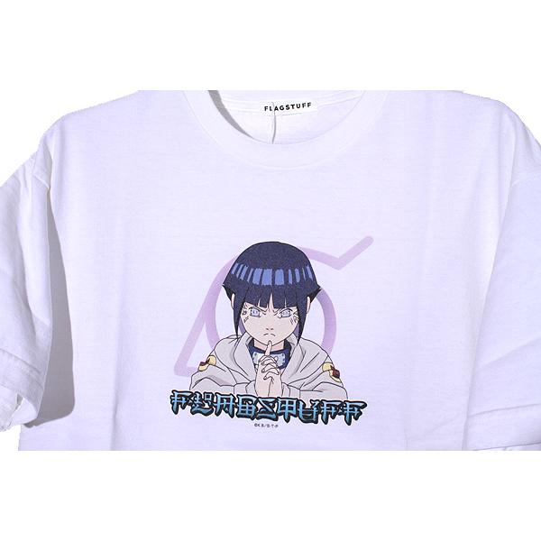 L 未使用品 2025SS F-LAGSTUF-F × NARUTO フラグスタフ HINATA S/S TEE