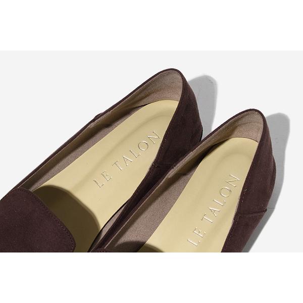 24cm Le Talon ルタロン square stitch soft loafers スクエア