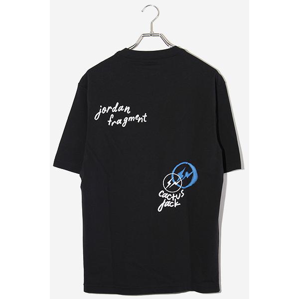 【中古】未使用品 2021SS ナイキ エアジョーダン トラビススコット フラグメント SS Tee プリント 半袖Tシャツ S NIKE（ナイキ） 未使用品 2021SS Nike Air Jordan × Travis Scott