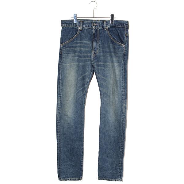 CVTVLIST カタリスト USED加工 プリント デニムパンツ 0 CVTVLIST カタリスト USED加工 プリント デニムパンツ 0 INDIGO