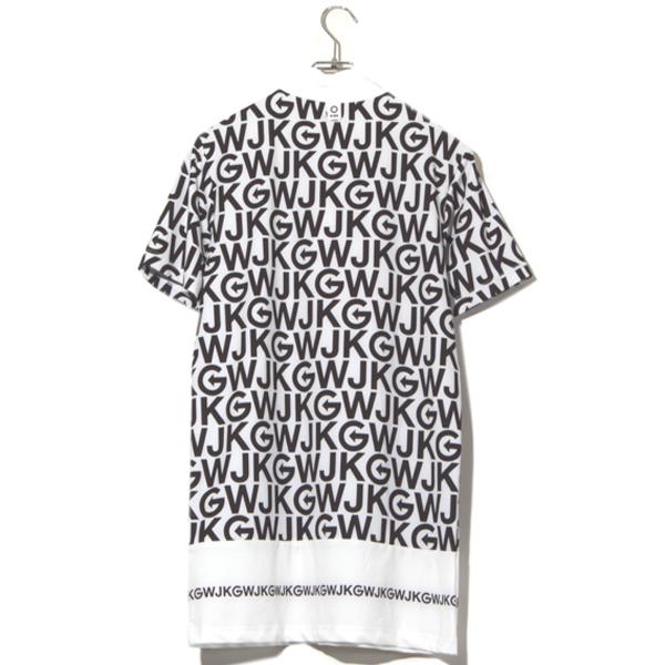 未使用品 wjk golf ダブルジェイケイ ゴルフ mock neck print T shirt