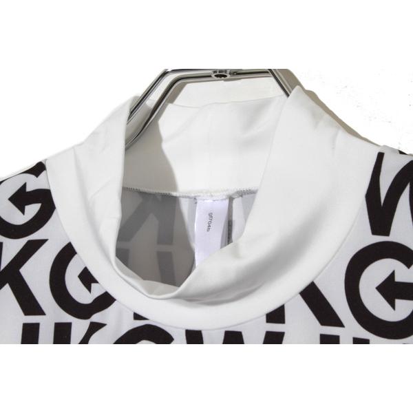 未使用品 wjk golf ダブルジェイケイ ゴルフ mock neck print T shirt