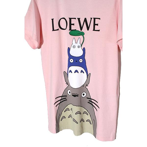 LOEWE スタジオジブリ コラボ Tシャツ M ロエベ×スタジオジブリ アナグラム コットン Tシャツ M メンズ