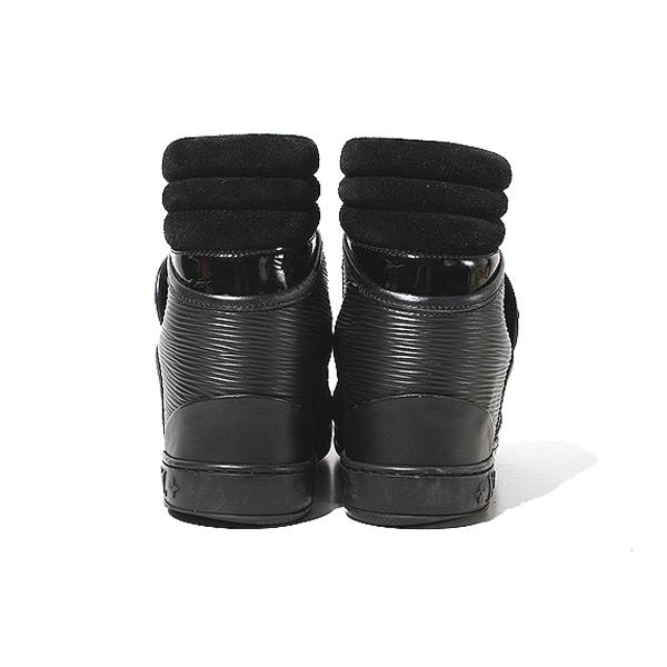 LOUIS VUITTON 　ポストマークライン　ハイカットスニーカー　エピ　黒 ルイヴィトン 靴 ポストマークライン ハイカットスニーカー エピ 36 1