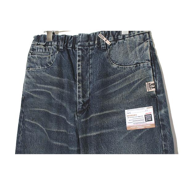 ミハラヤスヒロ ダメージ加工 デニムパンツ レザーステッチ ミハラ