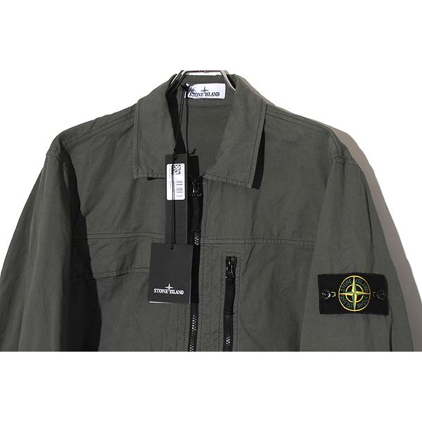 ＜STONE ＞23ss OVERSHIRT カーキ STONE ISLAND ストーンアイランド OVERSHIRT オーバーシャツ シャツ