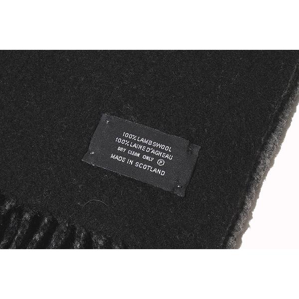 CELINE セリーヌ ワンポイントロゴ刺繍 羊毛 ウール マフラー