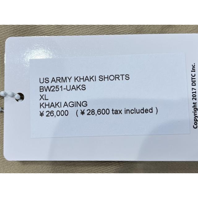 XL 未使用品 BOW WOW バウワウ US ARMY KHAKI SHORTS USアーミー  