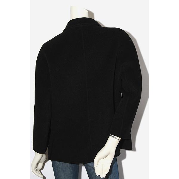 STRENESSE ストラネス ウール アンゴラ コート ジャケット 44 BLACK