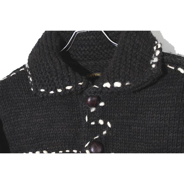 未使用品 2023AW KAPITAL キャピタル Wool Hand Knit Cowichan G Jean
