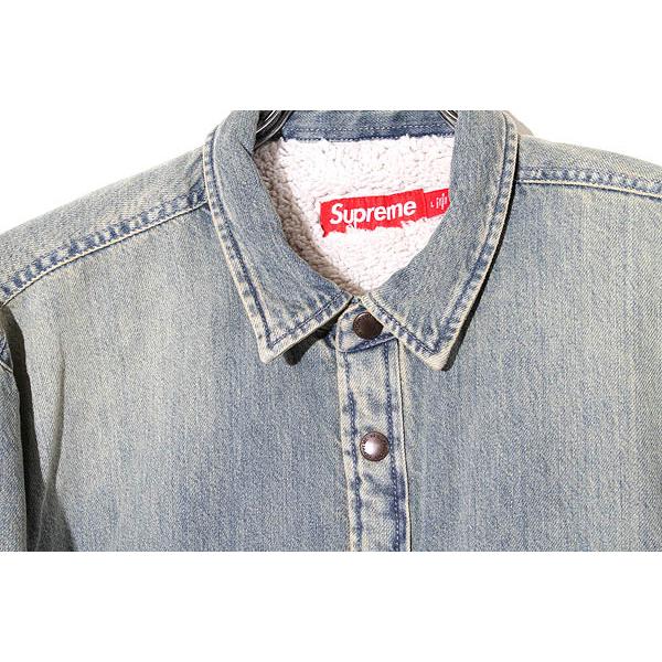supreme 24FW デニムシャツ Supreme（シュプリーム） 24FW Supreme Faux Shearling Lined Work