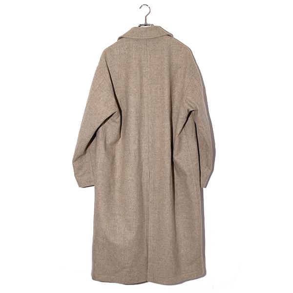 AURALEE オーラリー SUPER MILLED SHETLAND WOOL DOUBLE-BREASTED COAT