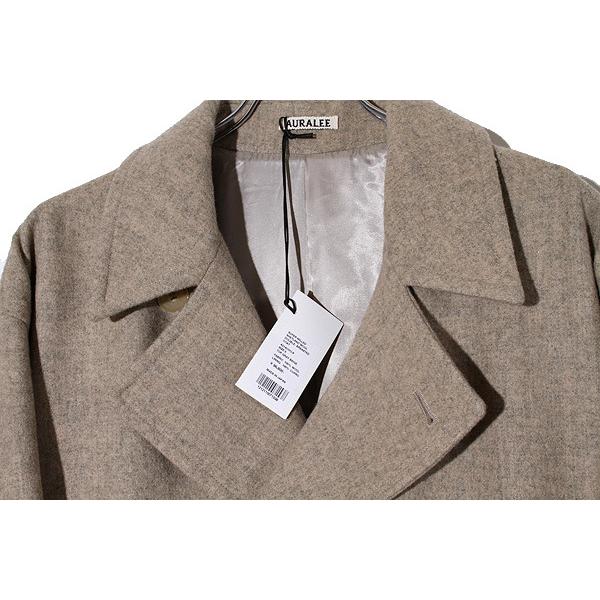 AURALEE オーラリー SUPER MILLED SHETLAND WOOL DOUBLE-BREASTED COAT