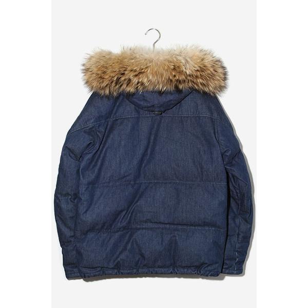 STUSSY×goreーdry loft ファーフード付きデニムダウンジャケット STUSSY×goreーdry loft ファーフード付きデニムダウンジャケット