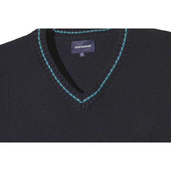 2024SS DESCENDANT ディセンダント SERVIR KNIT VEST サーバー Vネック