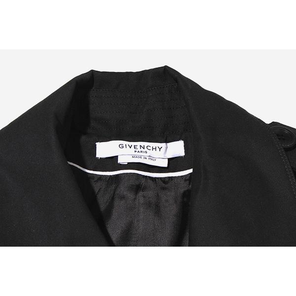 GIVENCHY ジバンシィ ロング トレンチコート 44 BLACK ブラック 71