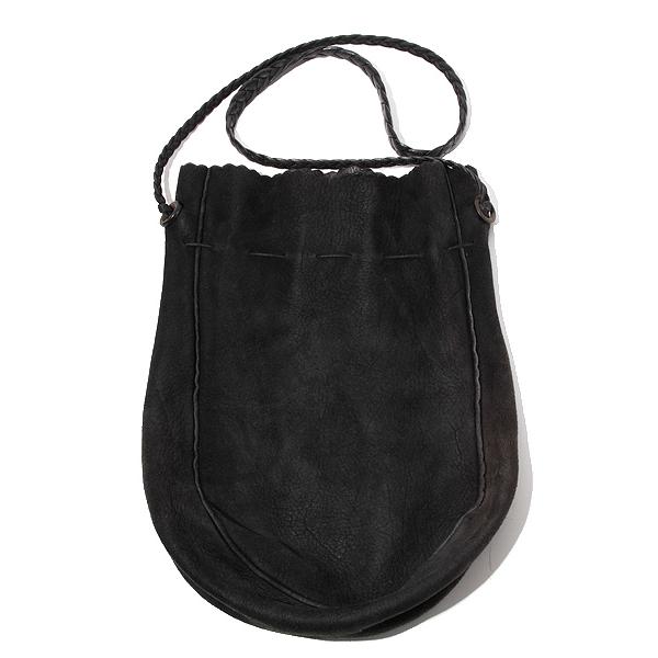 goro's ゴローズ ワンショルダー ディアスキン 巾着バッグM BLACK