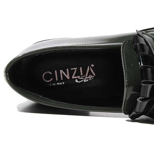 22〜22.5cm CINZIA ARAIA チンツィア アライア LEATHER FRINGE DETAIL 