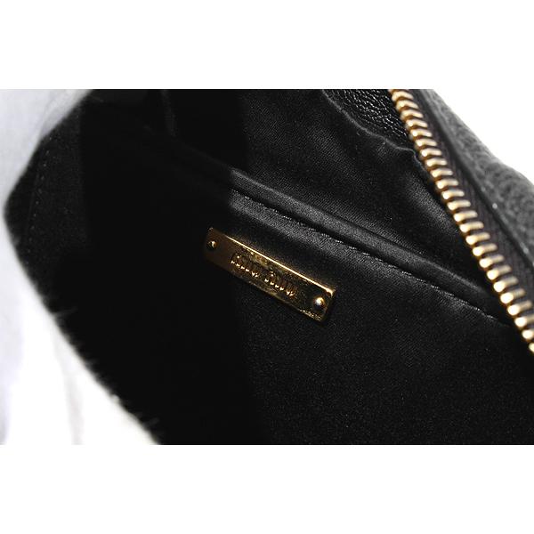 miu miu（ミュウミュウ） MADRAS マドラス レザー ショルダーバッグ