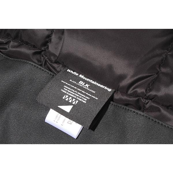 White Mountaineering × TAION シンセティックレザー ダウンマフラー