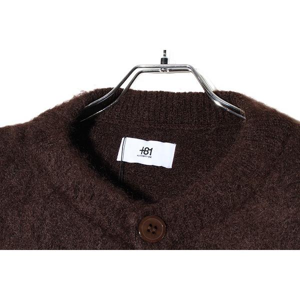 2023AW 未使用品 +81 プラス エイティ ワン MOHAIR CREW NECK CARDIGAN 