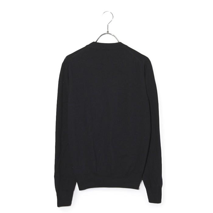 cruciani クルチアーニ 27ゲージ Vネック ウールカーディガン 44 NAVY