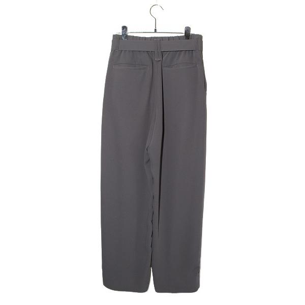クルニ ベルト2タックスラックス 1 2024SS CULLNI クルニ Double Cloth 2 Tuck Wide Pants with Long Belt