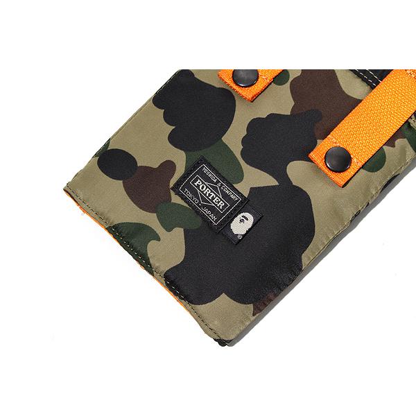 A BATHING APE カモフラージュ シャーク　ケース A BATHING APE（アベイシングエイプ） × PORTER ポーター 1ST CAMO
