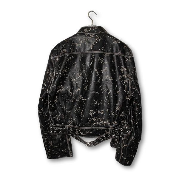 2024AW 未使用品 ACHILLES ION GABRIEL アキレス・イオン・ガブリエル MOTODADDY LEATHER JACKET M BLACK ブラック JK001-AW24-002 /● メの画像