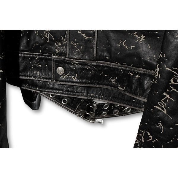 2024AW 未使用品 ACHILLES ION GABRIEL アキレス・イオン・ガブリエル MOTODADDY LEATHER JACKET M BLACK ブラック JK001-AW24-002 /● メの画像