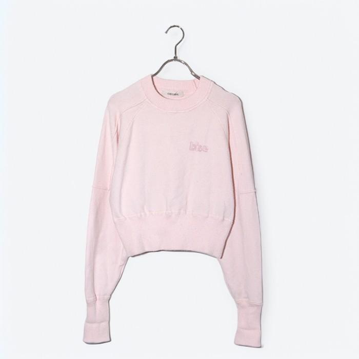 coco 未使用品 ジーフォア G/FORE レディース ニット 38(M) ピンク系 長袖セーター COCO DEAL ココディール ロゴ刺繍スウェットライクニット セーター 2
