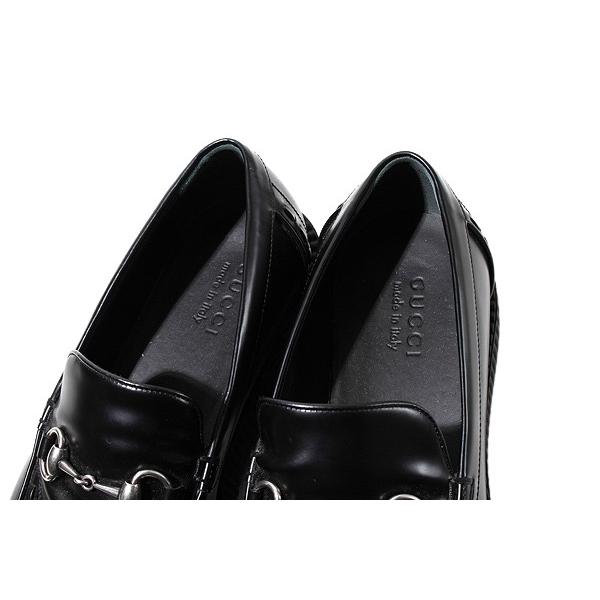 28cm GUCCI グッチ Horsebit Creeper Loafer ホースビット クリーパー ローファー 革靴 9 BLACK ブラック 797095 イタリア製 /◆ メンズ_4